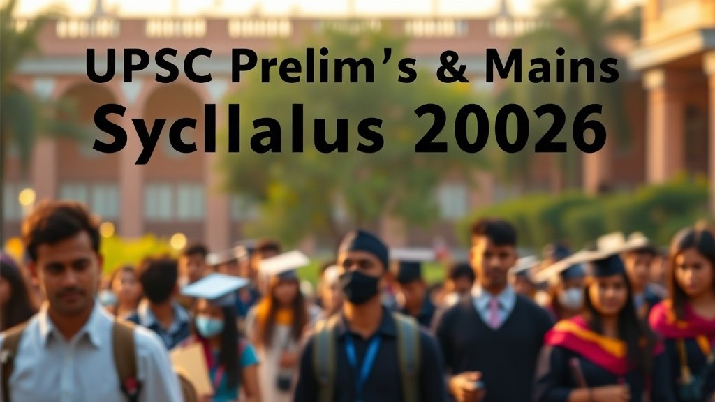 UPSC Civil Services Exam 2026: Comprehensive Syllabus Guide, Test Format & Key Deadlines